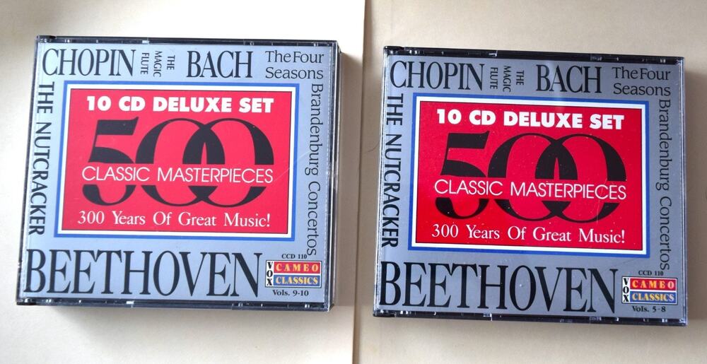 Set 2 500 Classic Masterpieces Audio CD By Various Artists - Vols 5-7 Vols 9-10